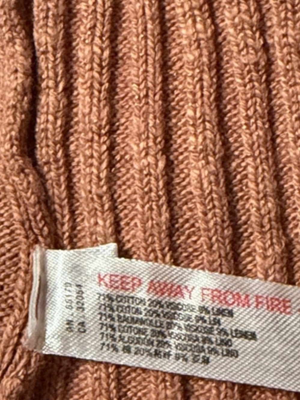 Free People Ribbed High-Waist Shorts — Rust - Picture 4 of 5